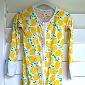 Little Sleepies Lemon Bamboo Viscose Zippy | 12-18M